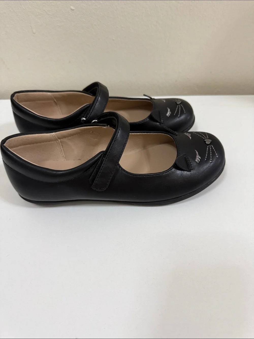 The Children's Place Black Mary Jane Cat Accent Shoes